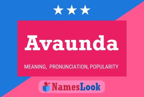 Avaunda Name Poster