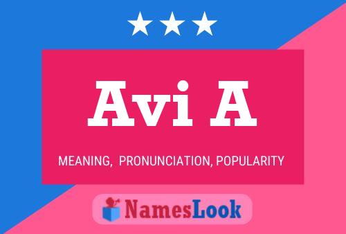 Avi A Name Poster