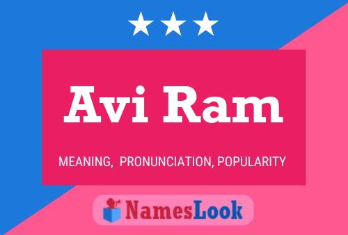 Avi Ram Name Poster