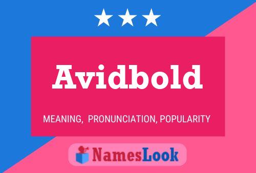 Avidbold Name Poster