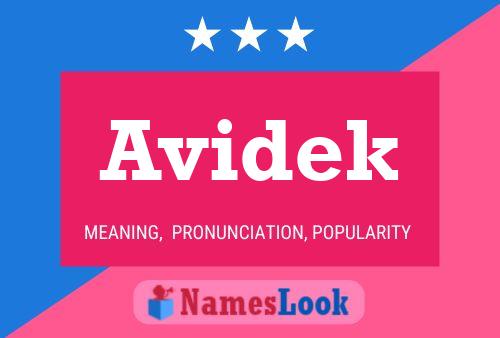 Avidek Name Poster