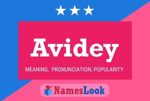 Avidey Name Poster