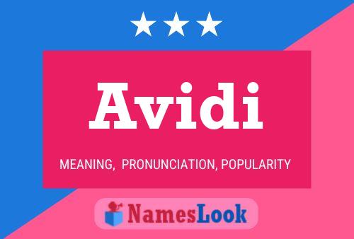 Avidi Name Poster