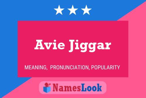 Avie Jiggar Name Poster