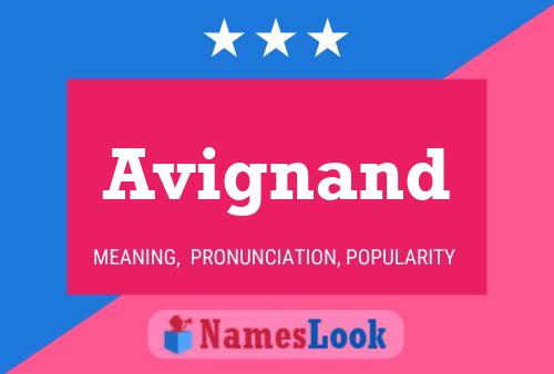 Avignand Name Poster