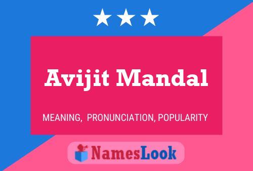 Avijit Mandal Name Poster