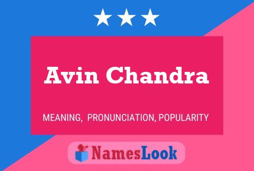 Avin Chandra Name Poster