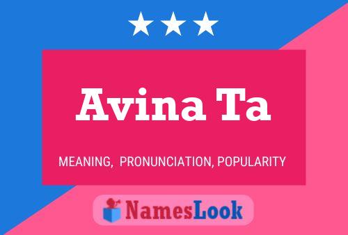 Avina Ta Name Poster