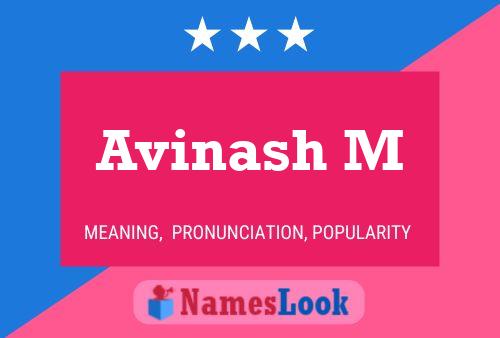 Avinash M Name Poster