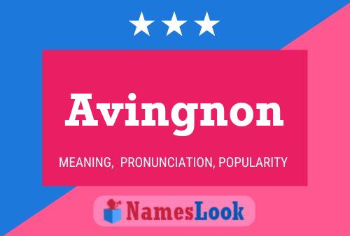 Avingnon Name Poster