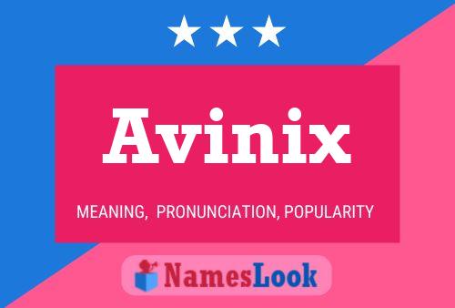 Avinix Name Poster