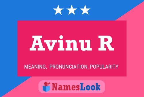 Avinu R Name Poster