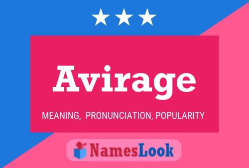 Avirage Name Poster