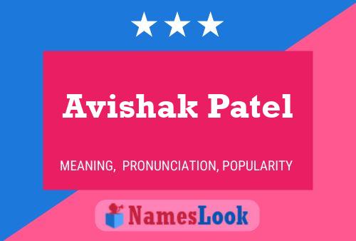 Avishak Patel Name Poster