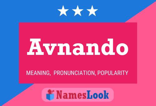 Avnando Name Poster