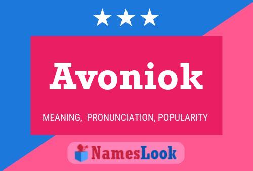 Avoniok Name Poster