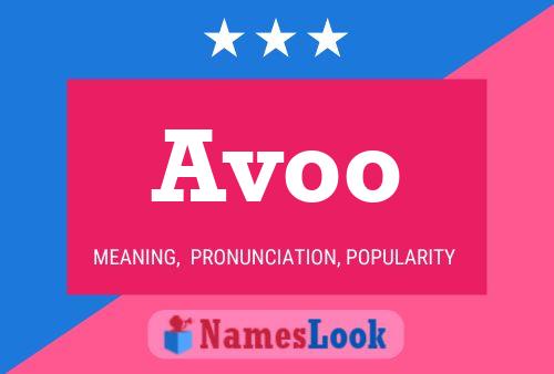 Avoo Name Poster