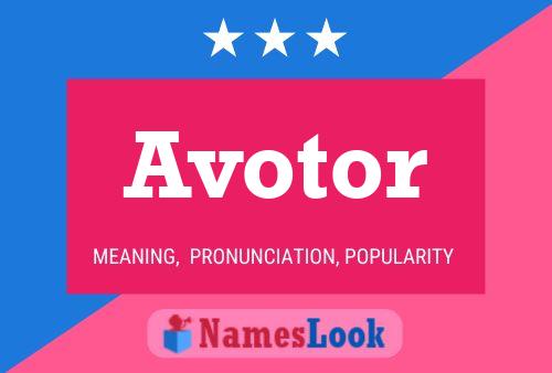 Avotor Name Poster