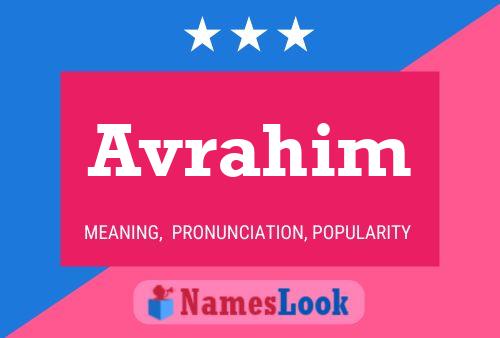 Avrahim Name Poster