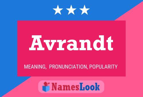 Avrandt Name Poster