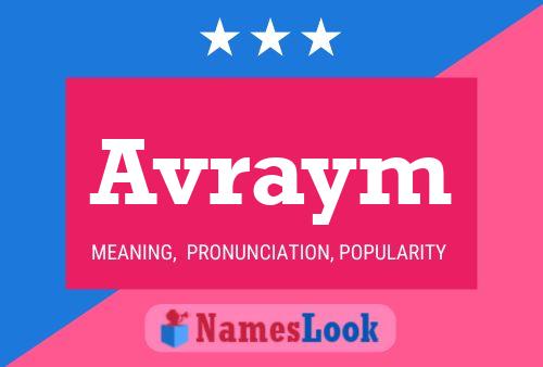 Avraym Name Poster