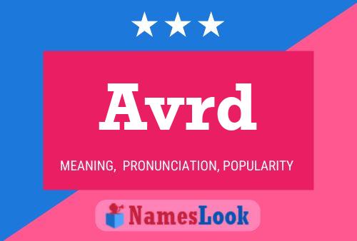 Avrd Name Poster