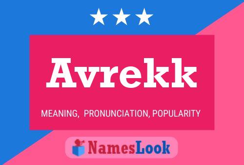 Avrekk Name Poster