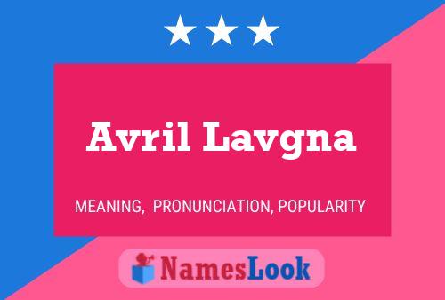 Avril Lavgna Name Poster