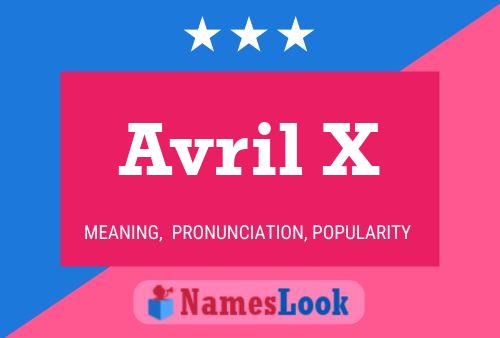 Avril X Name Poster