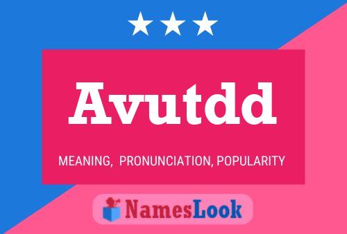 Avutdd Name Poster