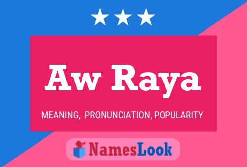 Aw Raya Name Poster