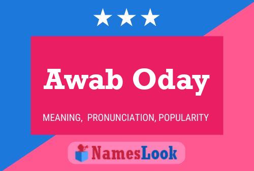 Awab Oday Name Poster