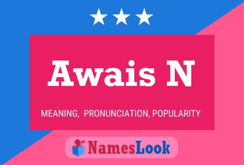 Awais N Name Poster