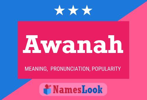 Awanah Name Poster