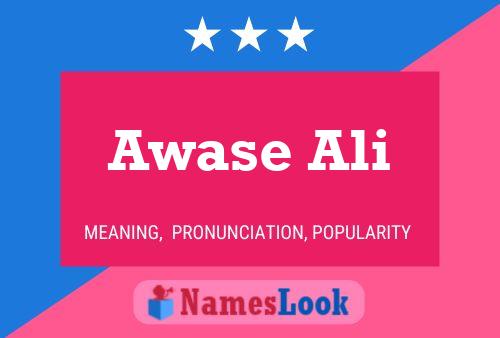 Awase Ali Name Poster