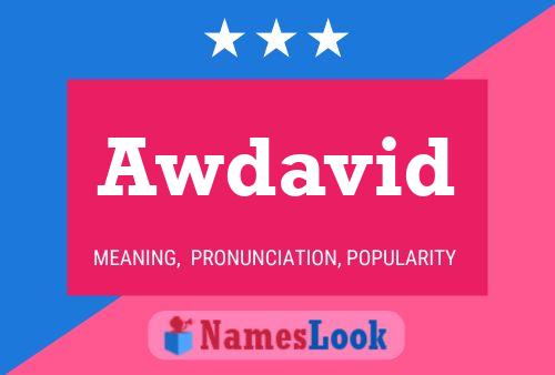 Awdavid Name Poster