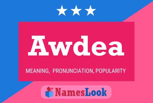 Awdea Name Poster