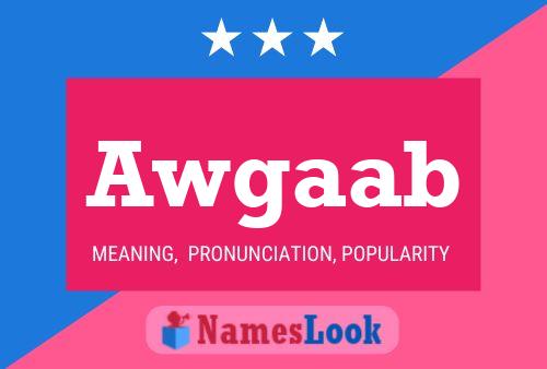 Awgaab Name Poster