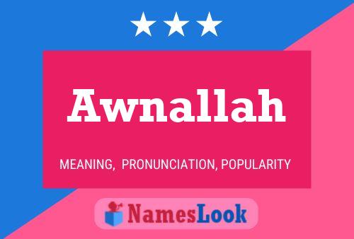 Awnallah Name Poster