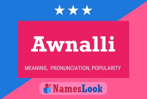 Awnalli Name Poster