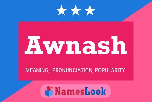 Awnash Name Poster