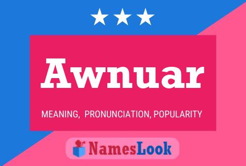 Awnuar Name Poster