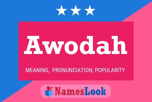 Awodah Name Poster