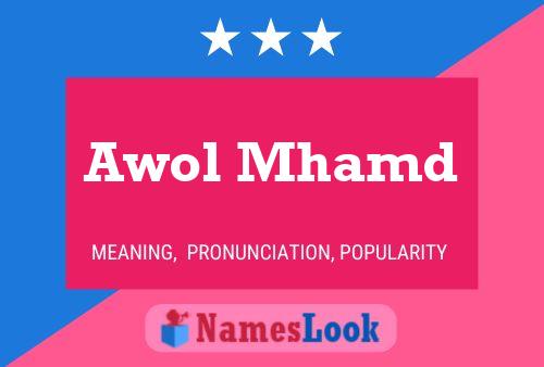 Awol Mhamd Name Poster