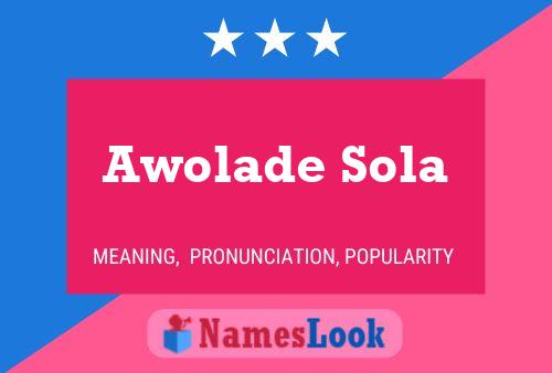 Awolade Sola Name Poster