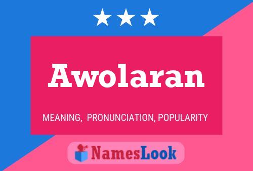 Awolaran Name Poster