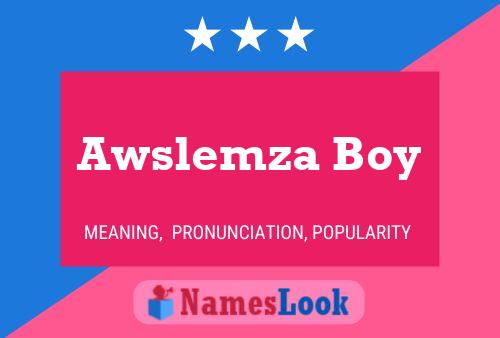 Awslemza Boy Name Poster