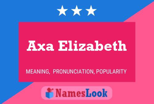 Axa Elizabeth Name Poster