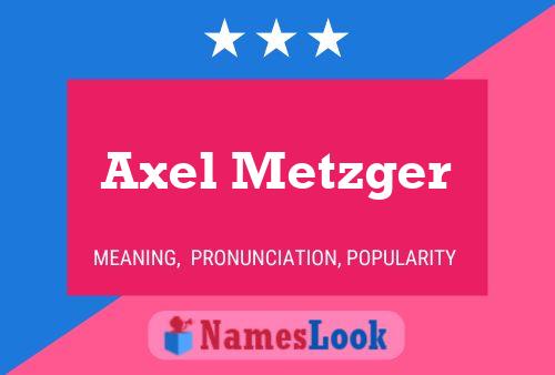 Axel Metzger Name Poster