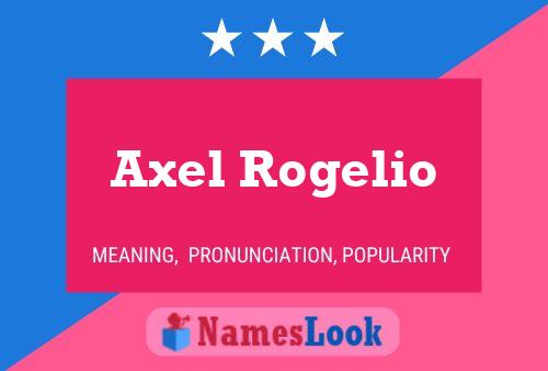 Axel Rogelio Name Poster